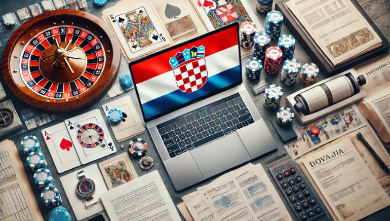 Hrvatska kockanje i laptop